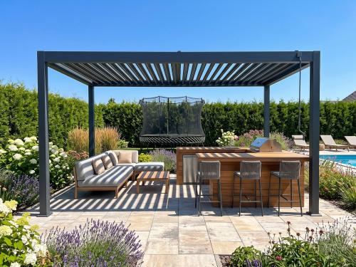 pergola bioklimatyczna LANITPLAST ALUGARDEN 4x3 m