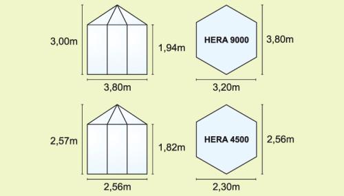 záhradný pavilón VITAVIA HERA 4500 strieborný