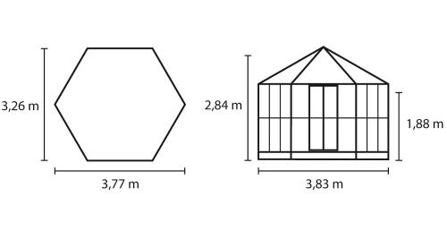 zahradní pavilon VITAVIA HERA 9000 stříbrný