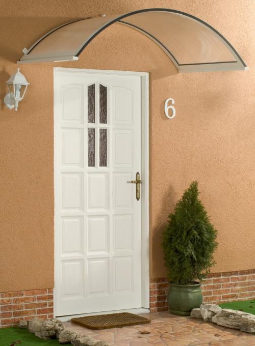 aluminiowy daszek nad drzwi LANITPLAST ONYX 250/75 biały