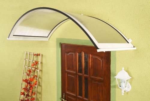 aluminiowy daszek nad drzwi LANITPLAST ONYX 250/75 biały