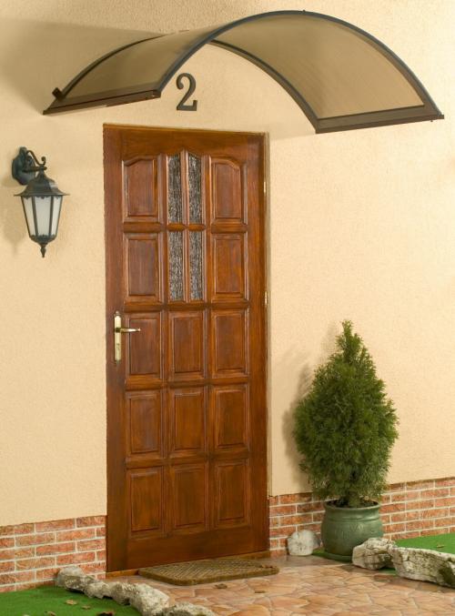 daszek nad drzwiam LANITPLAST ONYX 250/75 brąz