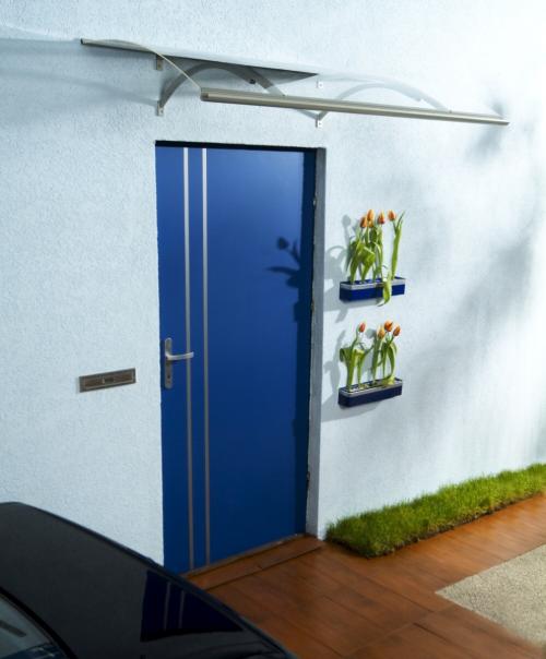 aluminiowy daszek nad drzwi LANITPLAST OLOR 160/87 srebrny