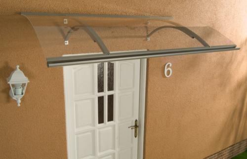 aluminiowy daszek nad drzwi LANITPLAST OLOR 160/87 srebrny